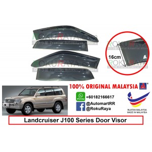 Toyota Landcruiser J100 Series 1998-2007 AG Door Visor Air Press Wind Deflector (Extra Big 16cm Width)